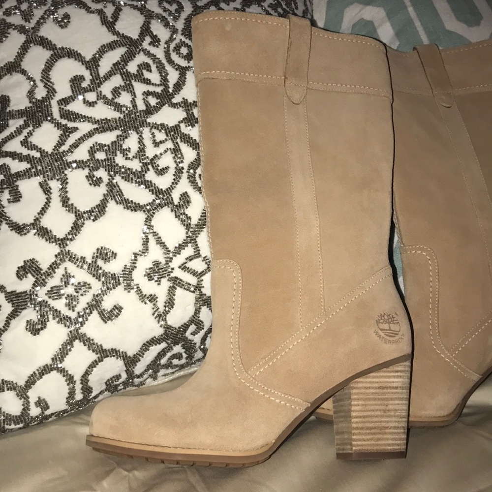 Timberland Rudston 8 Suede Tan Boots High Heels